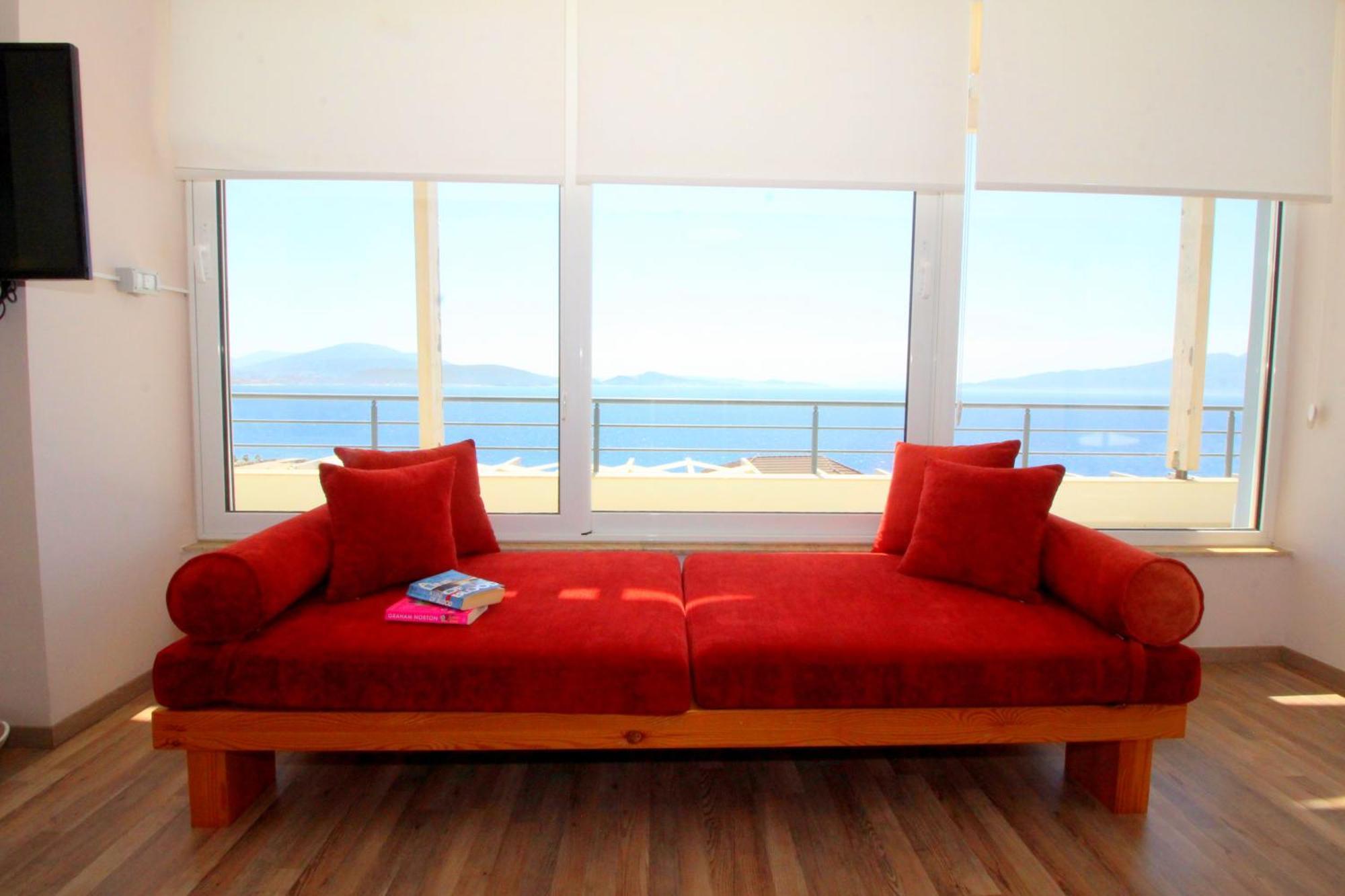 Blue Residence Sarande Bagian luar foto